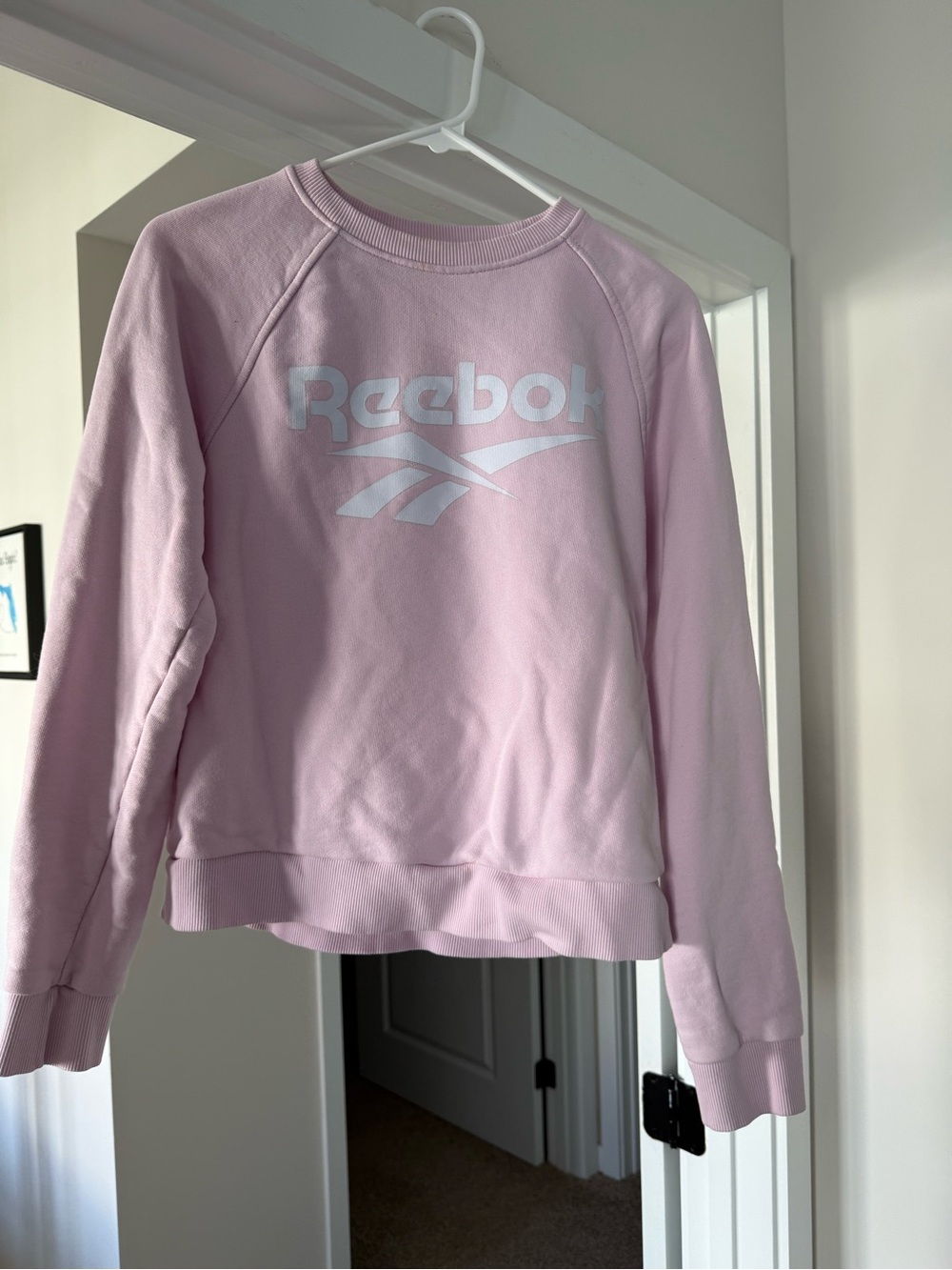 Reebok Pastel Pink Logo Crew Sweatshirt